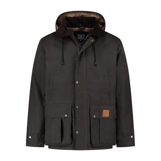 Brandon - Wax jacket - Men - Olive F