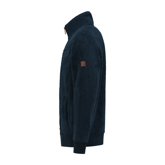 Charles - Fleece cardigan - Men - Navy L