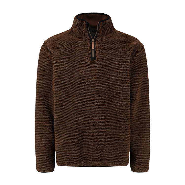 Andrew - Fleece sweater - Men - Brown F