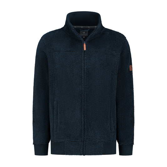 Charles - Fleece cardigan - Men - Navy F