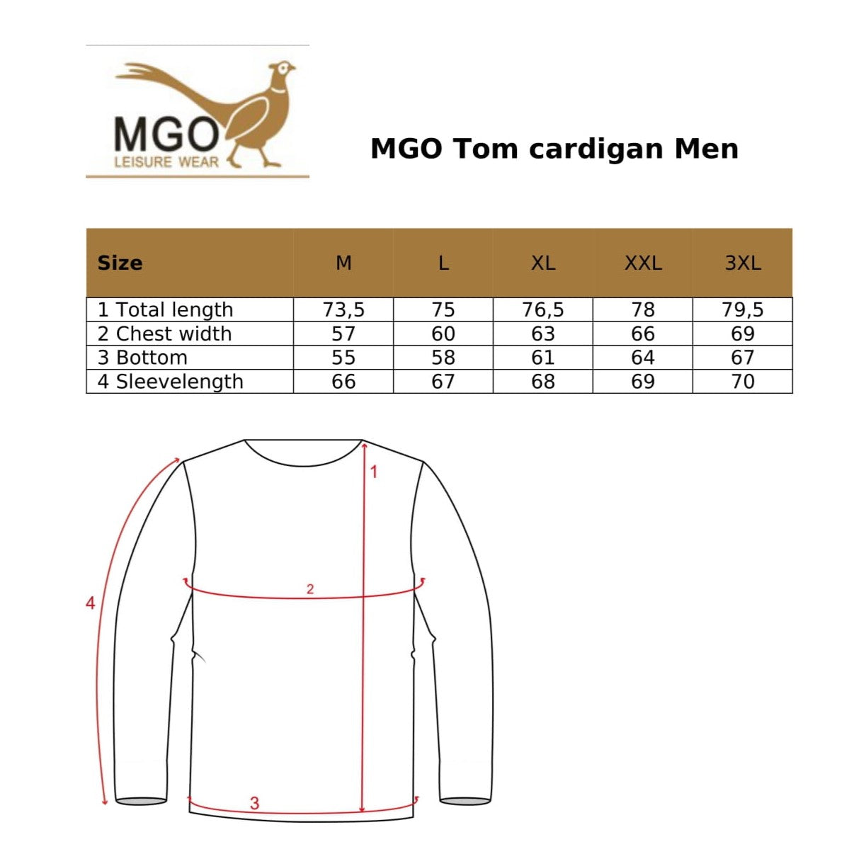 Tom - Cardigan - Men - Rusty SC