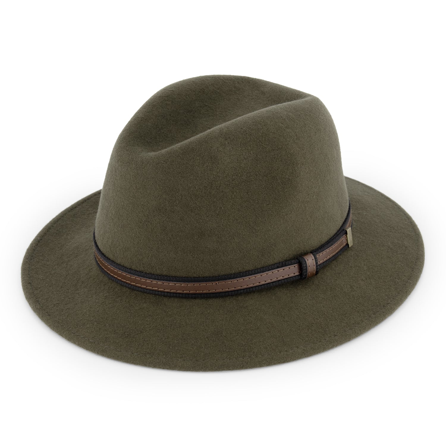 Wood - Felt hat - Olive ACC1